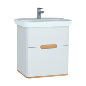 Шкаф Vitra Sento с раковиной, с 2 ящиками, 65 см, с LED подсветкой, цвет матовый белый ( ножки 61069 заказываются отдельно ) (60822) Шкаф Vitra Sento с раковиной, с 2 ящиками, 65 см, с LED подсветкой, цвет матовый белый ( ножки 61069 заказываются отдельно ) (60822)