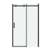 Дверь в нишу 100.K33.04.120.21.00 Classic (120*195) черный матовый, стекло прозрачное, 1 место (100.K33.04.120.21.00)