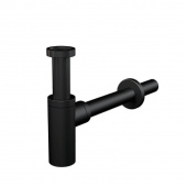 Сифон для умывальника DN32 DESIGN круглый, черный-мат (A400BLACK)