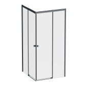 Душевое ограждение Am.Pm X-Joy Square Slide 90х90, черный, прозрачное (W94G-403-9090-BТ)