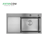 Кухонная мойка AVIVACOM 78*48 нано-сатин, правая (NS7848R)