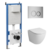 Комплект 3 в 1: инсталляция 900.K31.01.000+клавиша 700.K31.01.110.110+унитаз GR-4455S (97.4455S.01.110)