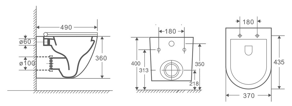 Унитаз подвесной безободковый OWL Vind Cirkel-H с сиденьем DP микролифт, система смыва Торнадо (TOWLT190302)
