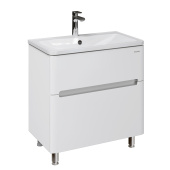 Тумба Grossman напольная "АДЕЛЬ-НОРМА-80 см" с 2-я ящ. белая (ум. Aдель-80) (108023)