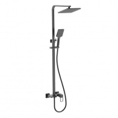 Смеситель с верхним душем, черный, Bild, IDDIS (BILBL1Fi06)