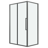 Душ.ограждение 120.K33.02.1070.42.00 Cosmo (100*70*195) графит сатин, стекло прозрачное, 2 места (120.K33.02.1070.42.00)