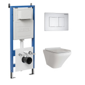 Комплект 3 в 1: инсталляция 900.K31.01.000+клавиша 700.K31.04.01M.01M белый матовый+унитаз GR-4440S (97.4440S.04.01M)