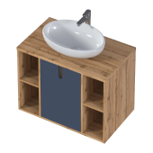 Тумба 1Marka Uta 80П 1Д Шарли синий (Ц0000031349)