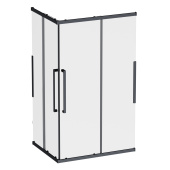 Душевое ограждение Am.Pm Func Square Slide 120х90, черный, прозрачное (W84G-403-12090-BТ)