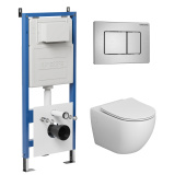 Комплект 3 в 1: инсталляция 900.K31.01.000+клавиша 700.K31.04.12M.12M+унитаз GR-4411S (97.4411S.04.12M)