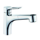 KLUDI MIX однорычажный смеситель для кухни, доп. кран Multi, выдвижной излив, полый рычаг (329410562)