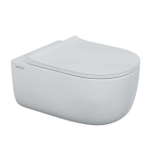 Унитаз BERGES подвесной EGO XL Rimless 54 см с функцией биде без смесителя, сиденье дюропласт Okus Slim SO, микролифт, быстросъём (082138) Унитаз BERGES подвесной EGO XL Rimless 54 см с функцией биде без смесителя, сиденье дюропласт Okus Slim SO, микролифт, быстросъём (082138)