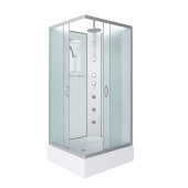 Душ.каб. NG-33084-14QBKTG (1000х800х2100-2400) средний поддон (26см) стекло МАТОВОЕ 4 места (330844QBKTG)