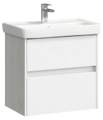 Подвесная тумба Aqwella City в цвете дуб канадский с двумя ящиками с умывальником (CI0106DK)