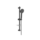 Душевой гарнитур 3jet 60 см AQUATEK, матовый черный ОБЕРОН (AQ2014MB)
