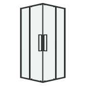 Душ.ограждение 300.K33.02.1010.21.00 Cosmo (100*100*195) квадрат,раздвижн,черн. матов,стекло прозрачное (300.K33.02.1010.21.00)