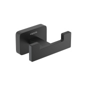 Крючок двойной AQUATEK, матовый черный ЛИБРА (AQ4302MB)