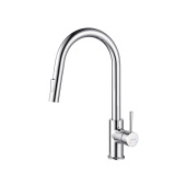 Смеситель для кухни с вытяжным изливом 2 jet AQ1384CR ЕВРОПА (AQUATEK)