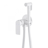 Смеситель ABBER Weiss Insel с гигиеническим душем, белый (AF8025W)