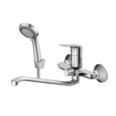 Смеситель Rossinka для ванны универсальный с S-образным изливом (RS29-34)