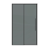 Дверь в нишу 100.K33.01.130.21.10 Galaxy (130*195) черный матовый, стекло тонированное, 1 место (100.K33.01.130.21.10)