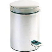 Ведро Nofer из нержавеющей стали с педалью матовое 30 л (09100.30.S)