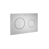 Смывная клавиша ROCA DUPLO ONE PL-10 (два режима слива, хром матовый) (890189002)