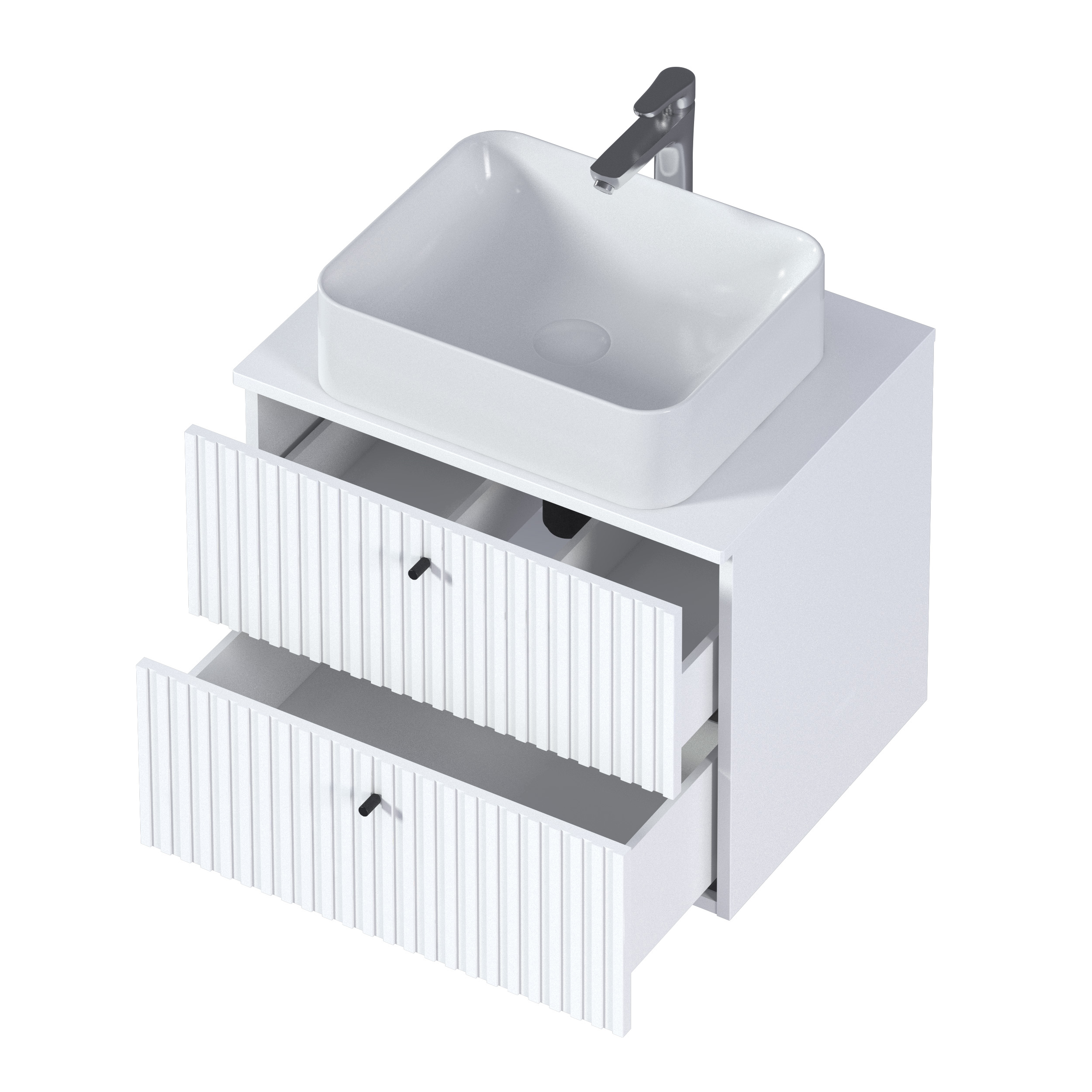 Тумба 1Marka Desire 600х487х500П 2я монолит айсберг/эмаль белая (Ц0000033177) Тумба 1Marka Desire 600х487х500П 2я монолит айсберг/эмаль белая (Ц0000033177)