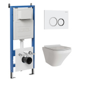 Комплект 3 в 1: инсталляция 900.K31.01.000+клавиша 700.K31.01.000.000 белый глянц.+унитаз GR-4440S (97.4440S.01.000)