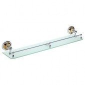 Полка стеклянная Bemeta - Retro - Хром/Золото (144202268)