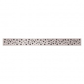 Решетка для лотков AlcaPlast (BUBLE-550M) нержавеющая сталь матовая