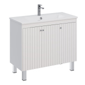 Тумба Lemark ROMANCE 100 см под 1 раковину, подвесная/напольная, 3-х дверная, цвет корпуса, фасада: Белый глянец (LM07R100T) Тумба Lemark ROMANCE 100 см под 1 раковину, подвесная/напольная, 3-х дверная, цвет корпуса, фасада: Белый глянец (LM07R100T)