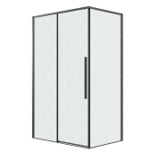 Душ.ограждение 120.K33.01.1270.21.02 Galaxy (120*70*195) черный матовый, стекло шиншилла, 2 мест (120.K33.01.1270.21.02)