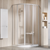 Душевой уголок полукруглый Ravak Supernova SKCP4-90 сатин+грейп (31170U00ZG)