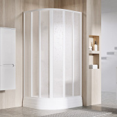 Душевой уголок Ravak Supernova SKKP6-80 см белый профиль, матовый полистирол (3204O10211)