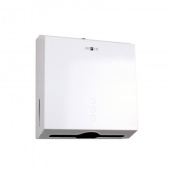 Диспенсер для бумажных полотенец Nofer из стали белый (04006.W) Диспенсер для бумажных полотенец Nofer из стали белый (04006.W)