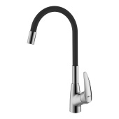 Смеситель Lemark Linara для кухни с гибким изливом (LM0415C-Black)