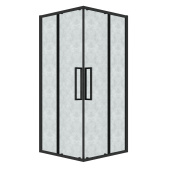 Душ.ограждение 300.K33.02.9090.21.02 Cosmo (90*90*195) квадрат,раздвижн,черн. матов,стекло шиншилла (300.K33.02.9090.21.02)