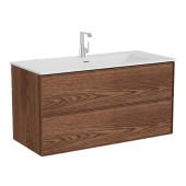 Тумба Vitra Metropol Edge с раковиной c 2мя ящиками, с подсветкой в верхнем ящике, 120 см, цвет ореховое дерево (натуральный шпон) (67157) Тумба Vitra Metropol Edge с раковиной c 2мя ящиками, с подсветкой в верхнем ящике, 120 см, цвет ореховое дерево (натуральный шпон) (67157)