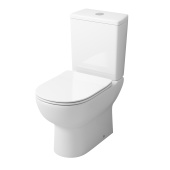 Унитаз GR-4448S (640*360*830) напольный из 2 мест с тонкой крышкой (GR-4448S)