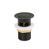 Выпуск для умывальника, Slide, черный, IDDIS (SLIB000i88)