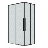 Душ.ограждение 300.K33.01.9080.21.02 Galaxy (90*80*195) прямоуг.,раздвиж,черн.матов,стекло шиншилла (300.K33.01.9080.21.02) Душ.ограждение 300.K33.01.9080.21.02 Galaxy (90*80*195) прямоуг.,раздвиж,черн.матов,стекло шиншилла (300.K33.01.9080.21.02)