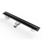 Душевой лоток PAINI Slim Line 700 мм D50, черный матовый (CH700SLC)