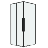 Душ.ограждение 300.K33.01.9090.42.00 Galaxy (90*90*195) квадрат,раздвиж,графит сатин,стекло прозрачное (300.K33.01.9090.42.00)