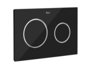 Смывная клавиша ROCA DUPLO ONE PL-10 (два режима слива, черное стекло/матовые кнопки) (890189308)