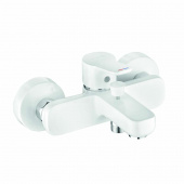 Смеситель для ванны/душа KLUDI PURE EASY однорычажный /22,5х15х10,5/(белый/хром) (376819165)