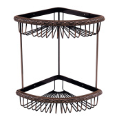 Полка угловая Lemark Jasmine 2-ярусная (LM6682ORB)