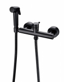 Смеситель с гигиеническим душем, черный (D9141BW-RUS)