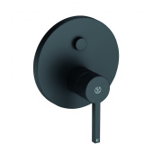 KLUDI NOVA FONTE Puristic встраиваемый смеситель для ванны и душа, черный матовый, автом. переключатель душ/ванна PUSH&SWITCH (206593915)