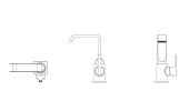 Смеситель Vitra Suit для раковины, хром (A42616)